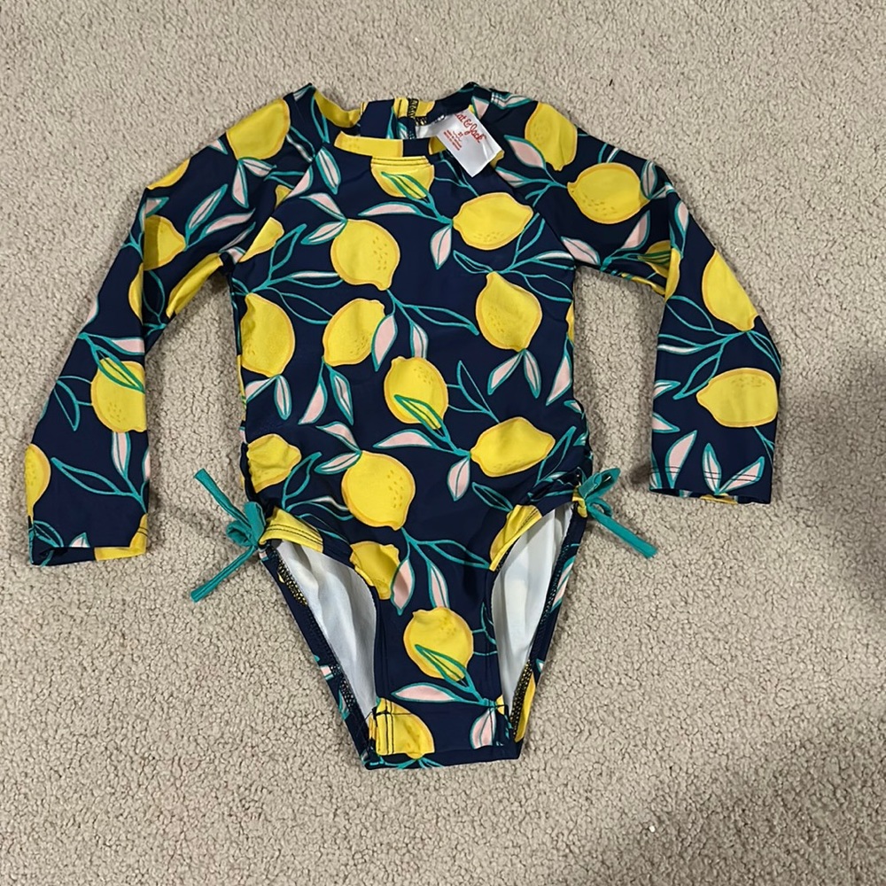 Cat & Jack one piece lemon rashguard